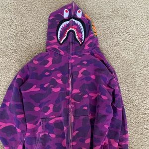 Bape pullover full camp shark hoodie